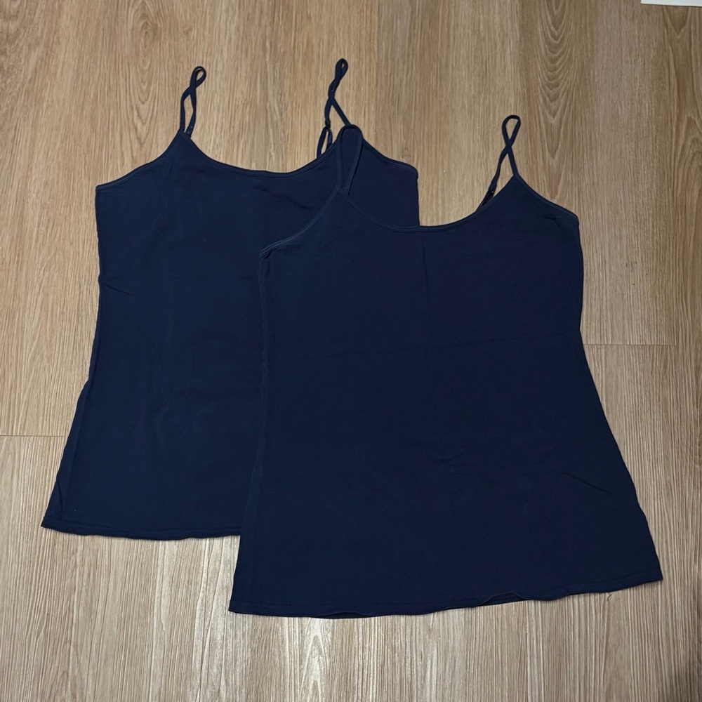 Old Navy | Navy Blue First-Layer Fitted Camisole Tops for Women - Set of 2